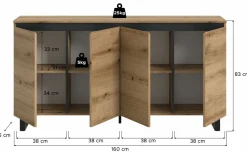 Xonox Commodes Avec Portes|Bahuts<Enfilade TOMASA