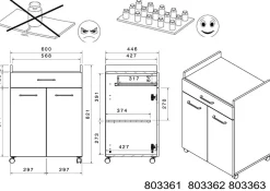 Parisot Buffets Cuisine<Ensemble avec buffet de cuisine MEMPHIS 6