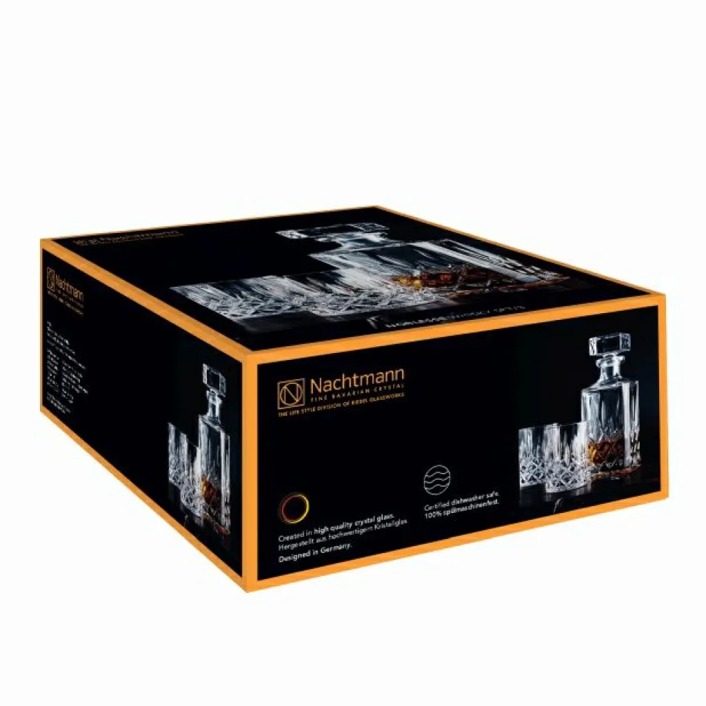 Nachtmann Verres, Tasses & Carafes<Ensemble bouteille à whisky et 2 verres NOBLESSE