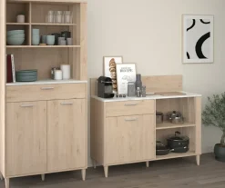 Ensemble buffet de cuisine et desserte ATLANTA 2