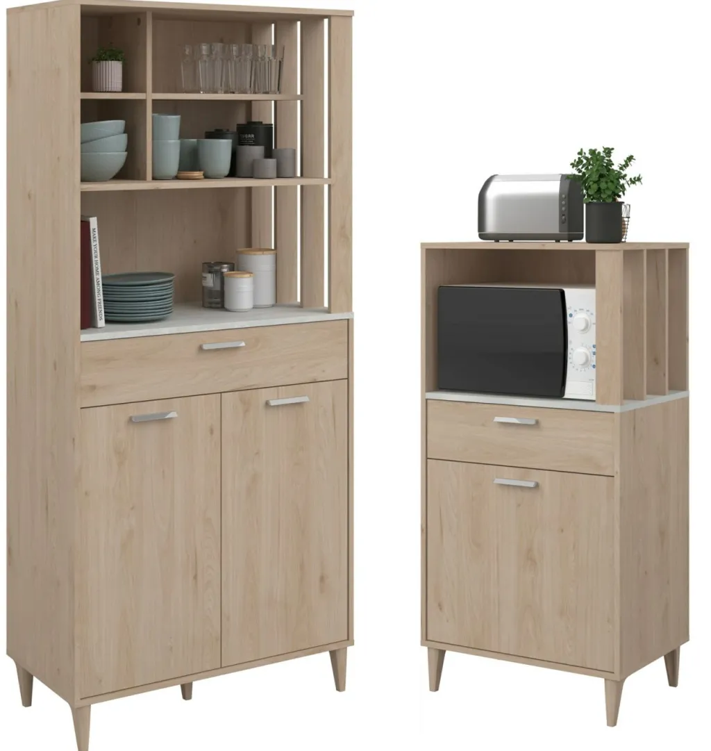 Parisot Buffets Cuisine<Ensemble buffet de cuisine et meuble de rangement ATLANTA 1