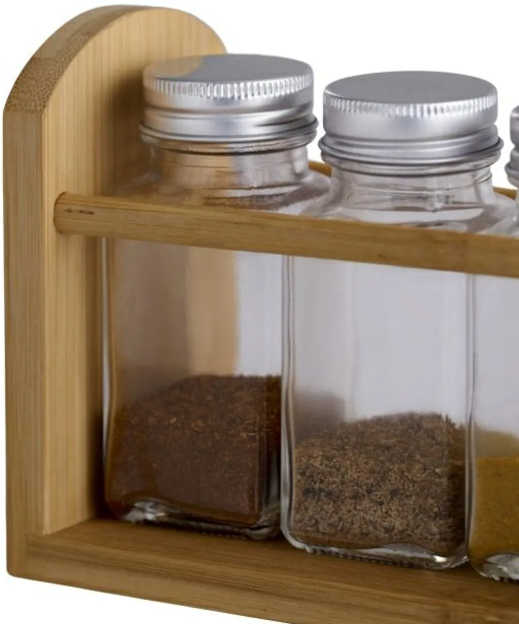 Schou Company Boîtes De Rangement<Etagère avec 5 pots à épices DAY