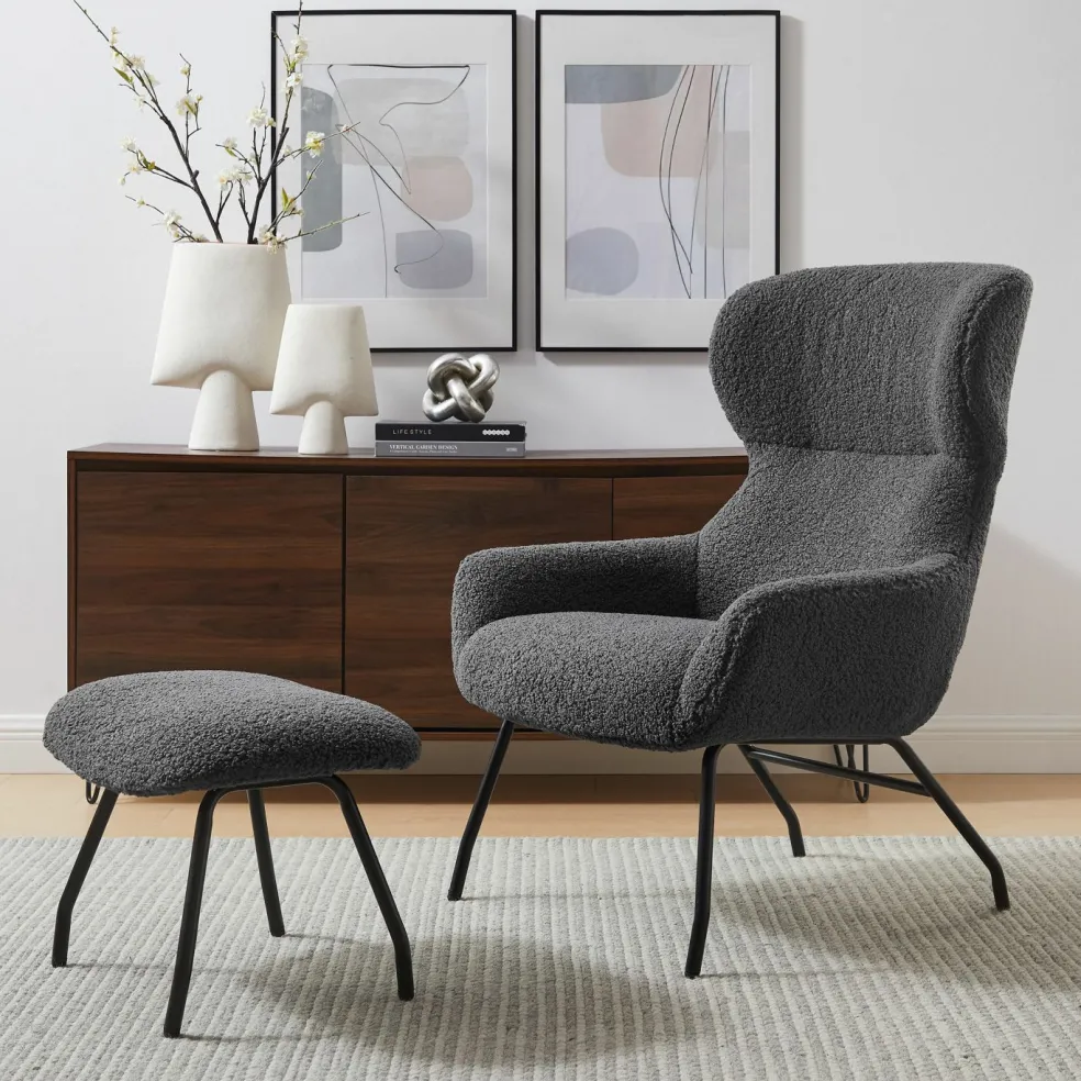 Fauteuil avec repose-pied 367810