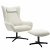 Salesfever Fauteuils Rembourrées|Fauteuils À Oreilles<Fauteuil avec repose-pied 367827