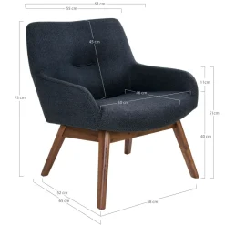 House Nordic Fauteuils Lounge|Fauteuils Rembourrées<Fauteuil LONDON