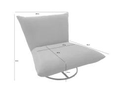 Benformato Fauteuils Rembourrées<Fauteuil pivotant CREMONA
