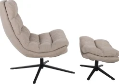 Duo Fauteuils Lounge|Fauteuils Rembourrées<Fauteuil relax avec reopose-pied PORTO