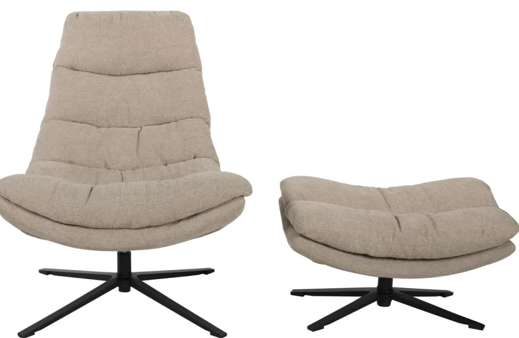 Duo Fauteuils Lounge|Fauteuils Rembourrées<Fauteuil relax avec reopose-pied PORTO