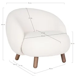 House Nordic Fauteuils Lounge|Fauteuils Rembourrées<Fauteuil SAVONA