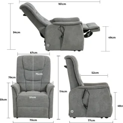 Fauteuil TV avec fonction mobilité PARMA 2