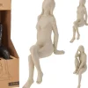 Figurine décorative femme assise sur le rebord DEKO