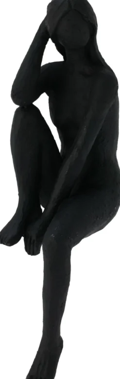 Figurine décorative femme assise sur le rebord DEKO