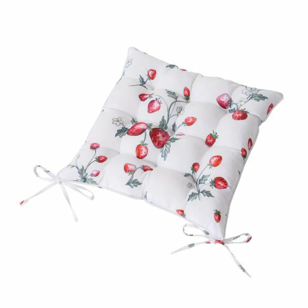 Boltze Coussins<Galette de chaise motif fraises EMILY