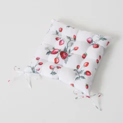 Boltze Coussins<Galette de chaise motif fraises EMILY