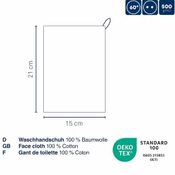Kela Textiles De Salle De Bains<Gant de toilette rose clair LADESSA