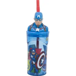 Gourde 3D avec paille Avengers AVENGERS