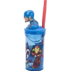 Gourde 3D avec paille Avengers AVENGERS