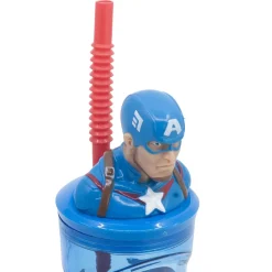 Gourde 3D avec paille Avengers AVENGERS