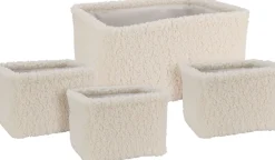 Koopman Corbeilles<Grand panier aspect peluche EH