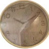 Horloge murale aspect bois EH