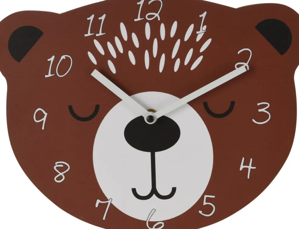 Horloge murale pour enfant motif animal KIDS