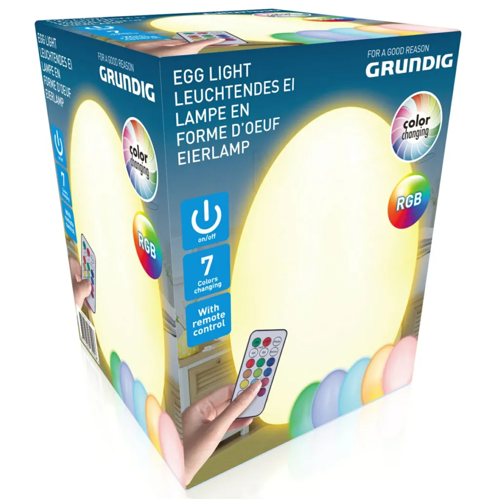 Edco Lampes Décoratives<Lampe LED en forme d'œuf avec variateur de couleurs ALPINA