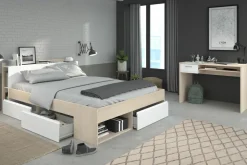 Parisot Lits Double|Lits Avec Rangement<Lit avec bureau MOST 62