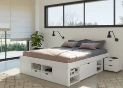 Enfant Inter Link Lits En Bois Massif|Lits Double<Lit avec chevet escamotable et rangements TILL