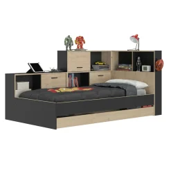 Enfant Gami Lits Simple|Lits Pour Enfants Et Adolescents<Lit avec rangement ERWAN