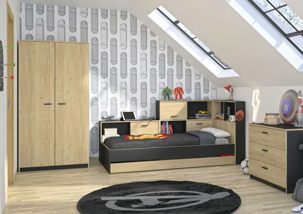 Enfant Gami Lits Simple|Lits Pour Enfants Et Adolescents<Lit avec rangement ERWAN