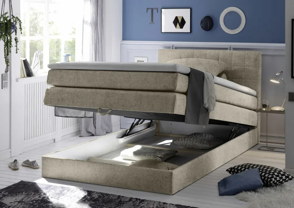 BRW Lits Double|Lits Boxspring<Lit boxspring HAWAII 1