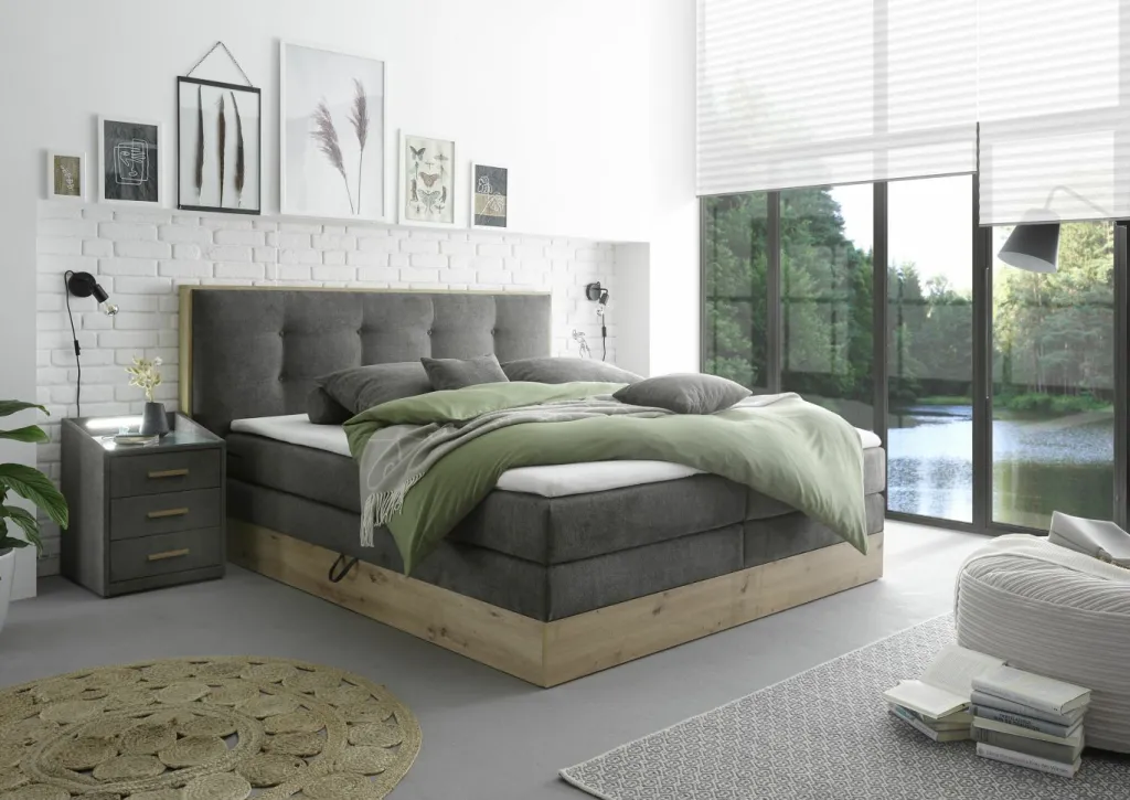 BRW Lits Boxspring|Lits Double<Lit boxspring PRESTON 6