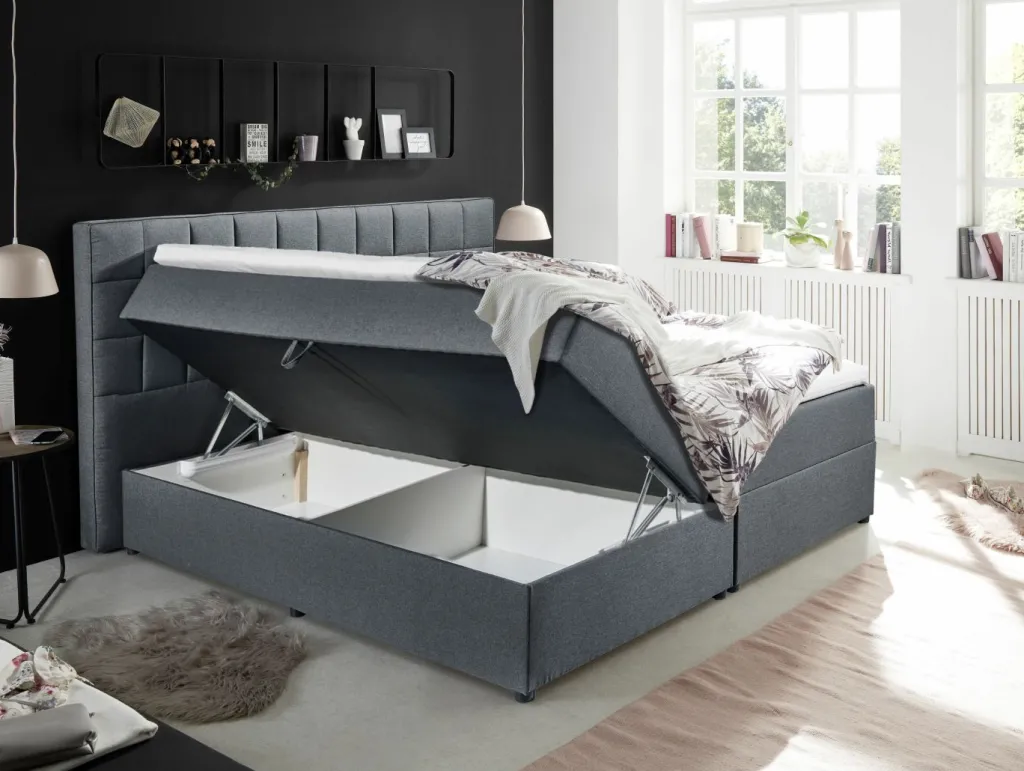 BRW Lits Rembourrés|Lits Boxspring<Lit coffre ALASKA 2
