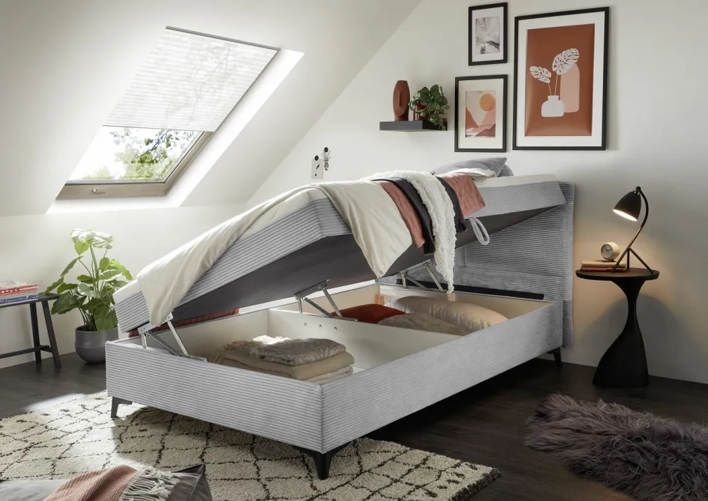 ED-Lifestyle Lits Simple|Lits Rembourrés<Lit coffre ANDON 1