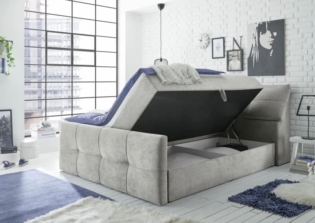 BRW Lits Rembourrés|Lits Boxspring<Lit coffre REDMOND 6