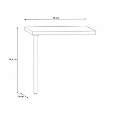Forte Accessoires<Élément d'angle pour bureau KEFLAVIK