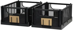 Schou Company Boîtes Pliantes|Boîtes<Lot de 2 caisses pliables ton noir DAY