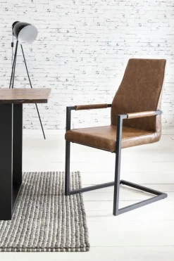 Salesfever Chaises À Accoudoirs|Chaises À Piètement Luge<Lot de 2 chaises à piètement luge CIREBON