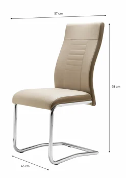 Finori Chaises À Piètement Luge<Lot de 4 chaises à piètement luge LUCKY