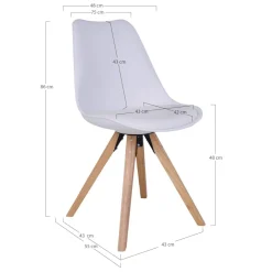 House Nordic Chaises Rembourrées|Chaises 4 Pieds<Lot de 2 chaises BERGEN