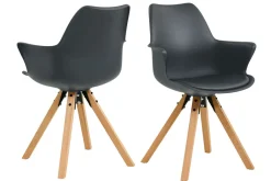 Salesfever Chaises Rembourrées|Chaises À Accoudoirs<Lot de 2 chaises EGON