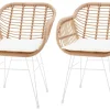 Salesfever Meubles De Jardin<Lot de 2 chaises KUPANG