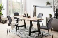 Salesfever Chaises Rembourrées|Chaises 4 Pieds<Lot de 2 chaises MUNDUK