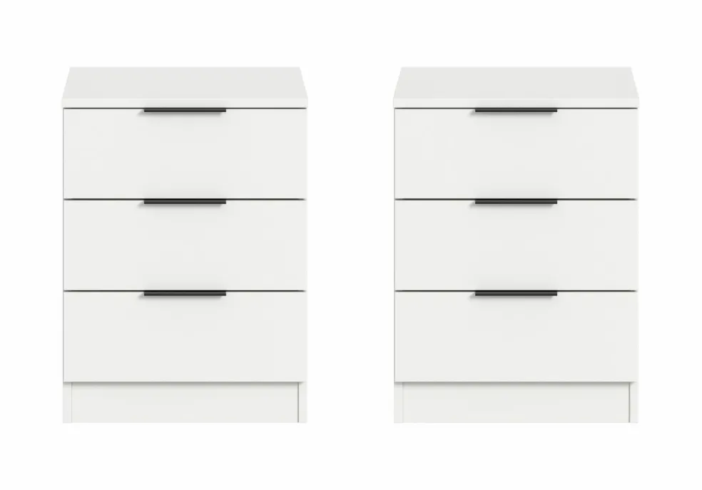 Lot de 2 chevets KOPENHAGEN