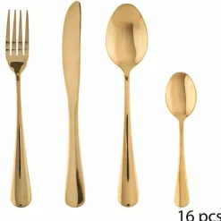 JJA Vaisselle & Couverts<Lot de 16 couverts GOLD