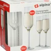 Edco Verres, Tasses & Carafes<Lot de 6 flûtes à champagne ALPINA