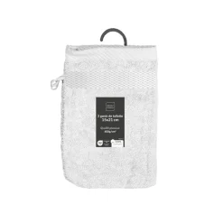 U10 Textiles De Salle De Bains<Lot de 2 gants de toilette UNI