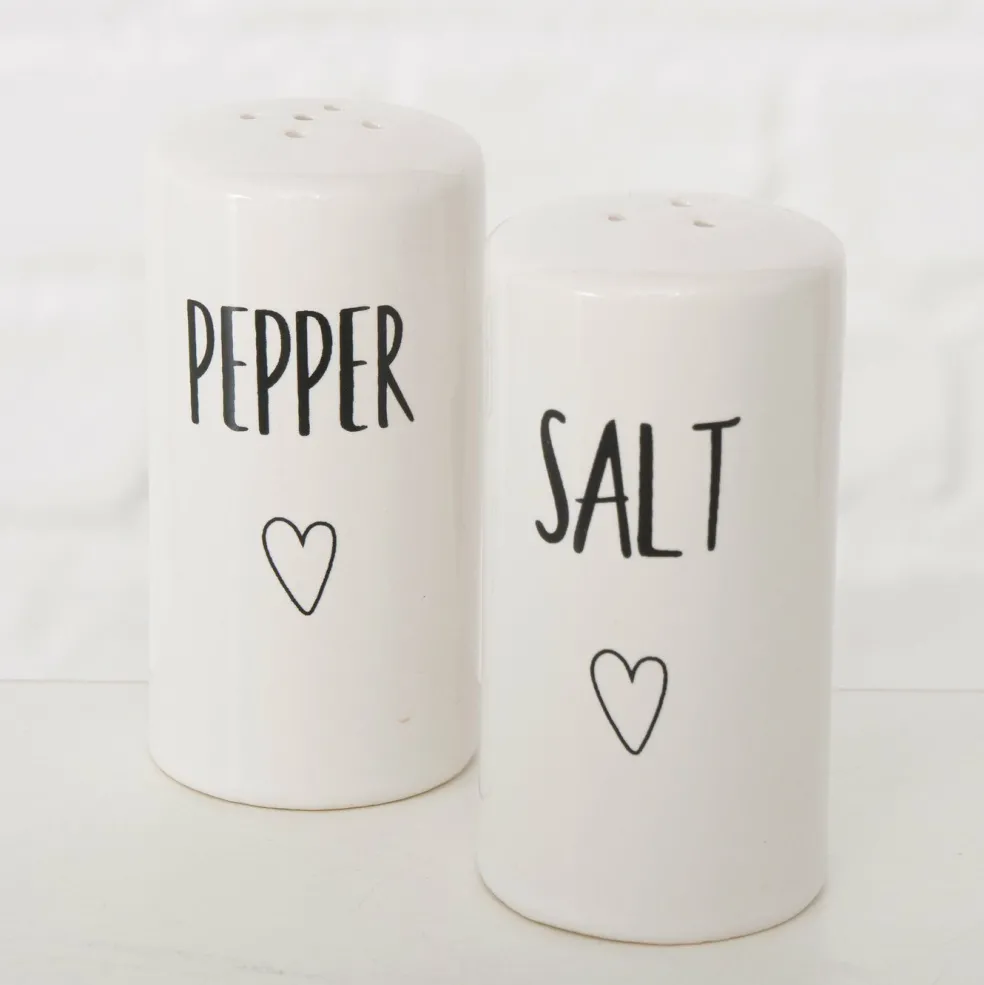 Lot de 2 pièces salière et poivrière STANTON
