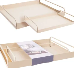 Koopman Vaisselle & Couverts<Lot de 2 plateaux avec poignées EH