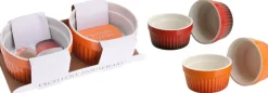 Lot de 2 ramequins pour crème brûlée LINE